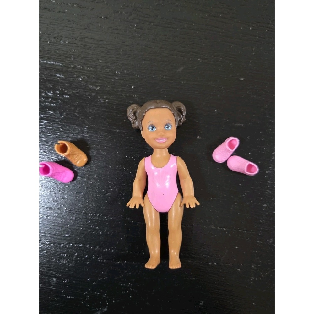 Lot Of Misc‎ Barbie Items Including Brunette Chelsea Doll w/Shoes In Swimsuit